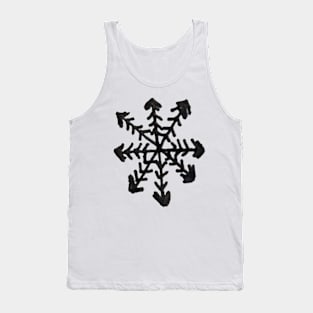 Unique Winter Snowflake Doodle Tank Top